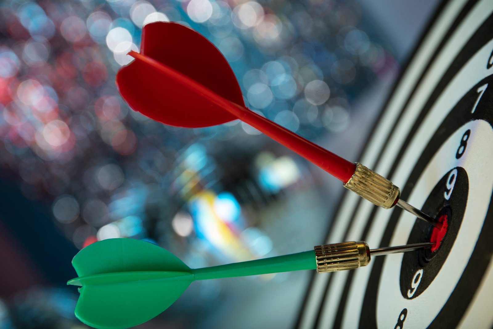 Focused business strategy hitting targets with precision and clear direction